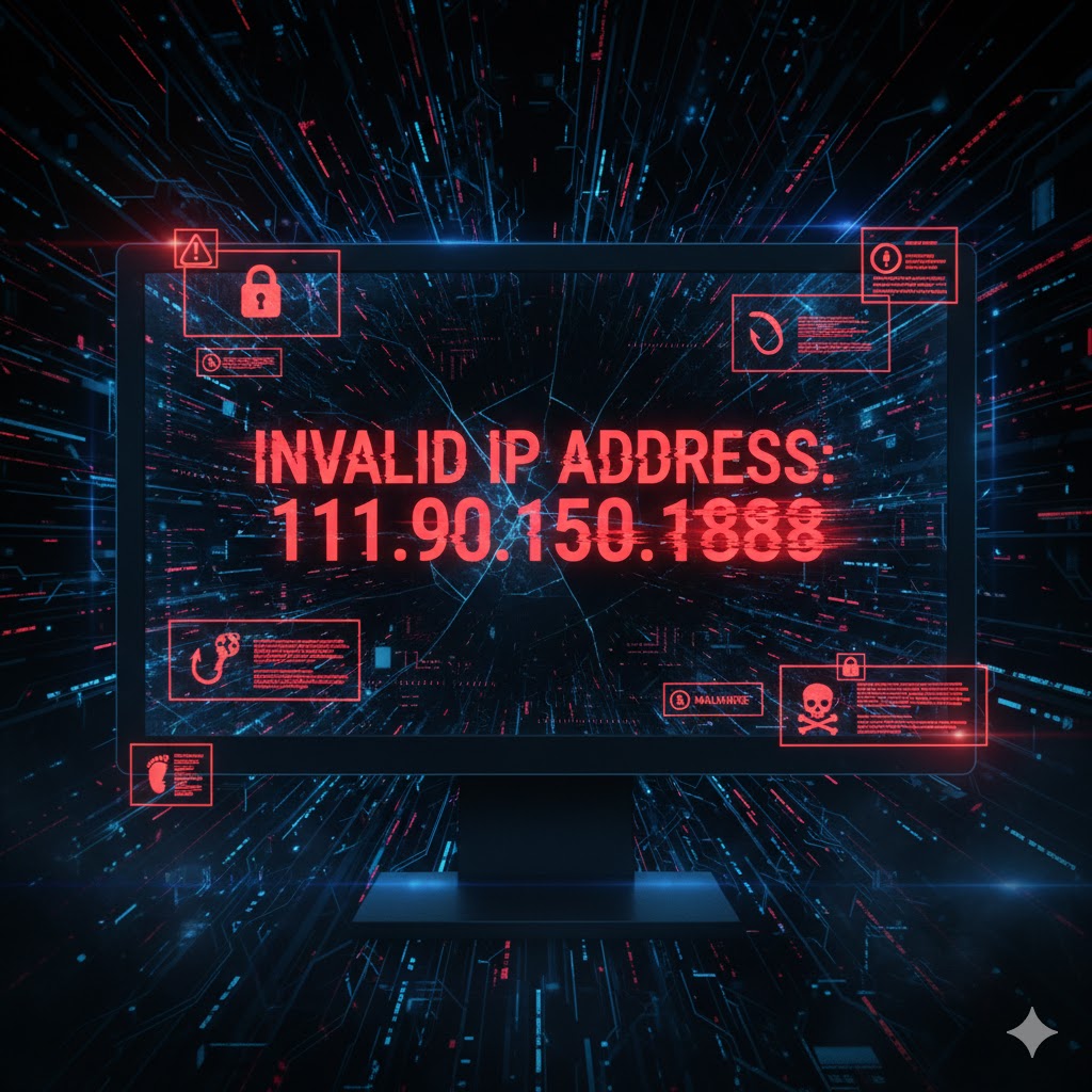 111.90.150.1888, IP address invalid, keamanan siber 2026, risiko phishing, infrastruktur internet, digital identity, IPv4 explained, bahaya malware, privasi online, cybersecurity awareness